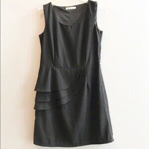 The Impeccable Pig Peplum Black Dress